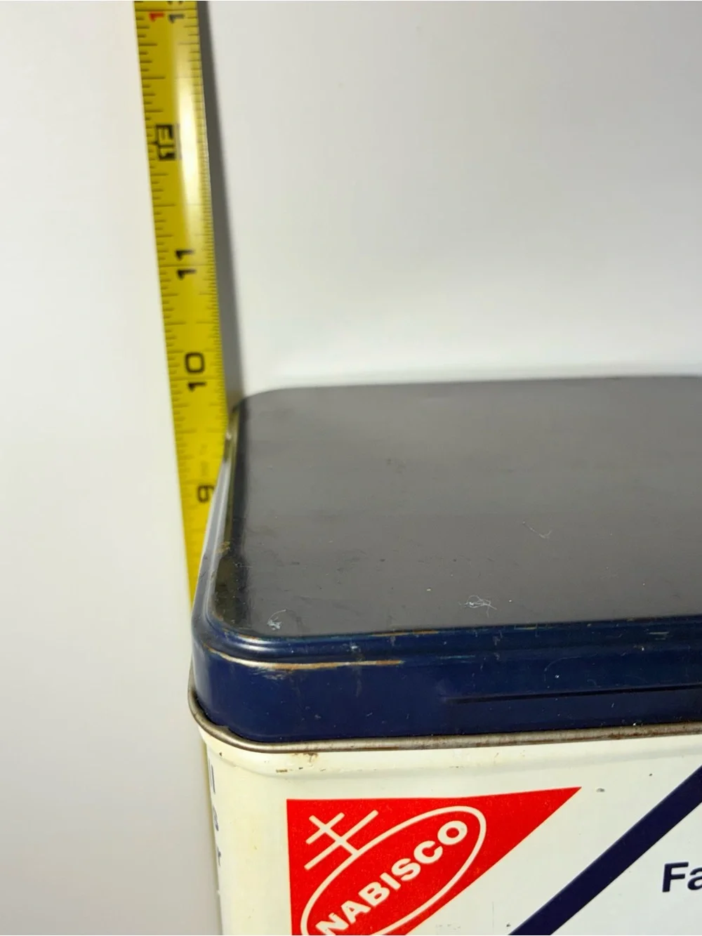 Vintage Nabisco Premium Saltine Crackers Tin Stack Pack Canister 1980s Retro Kit